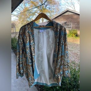 Anthropologie Sequin Kimono cardigan M/LP